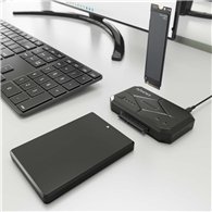 Dock Station Clone Aisens 3.5/2.5 Sata M2 Nvme Usb 3.0 Black