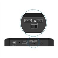 Dock Station Clone Aisens 3.5/2.5 Sata M2 Nvme Usb 3.0 Black