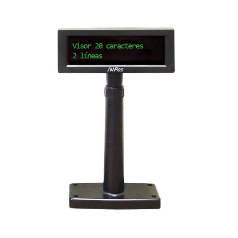 Visor Avpos Vfd220 Usb Black 2x20 3yr Garantia