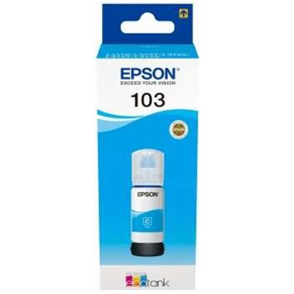 Tinta Epson Bote 103 Cyan Ecotank Bottle C13t00s24a10 L31xx