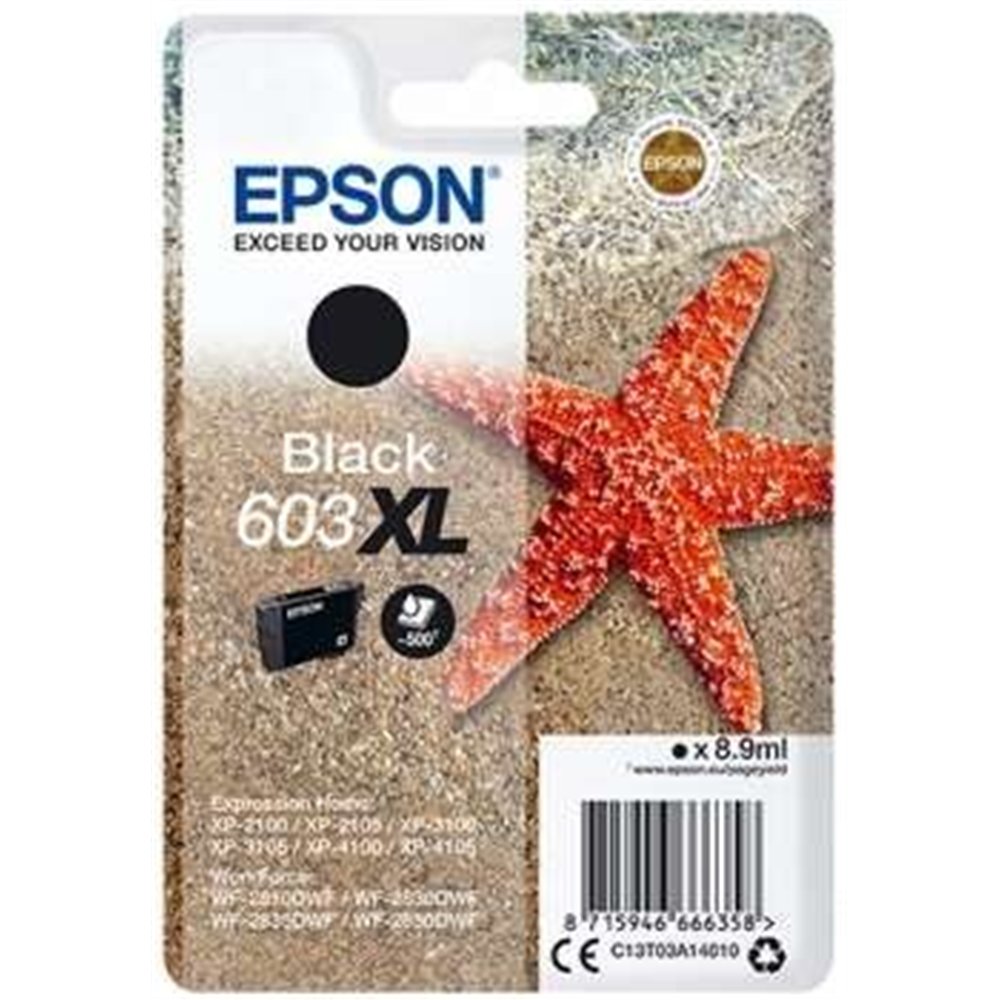 Tinta Epson C13t03a14010 Black T03a1 Nº603xl