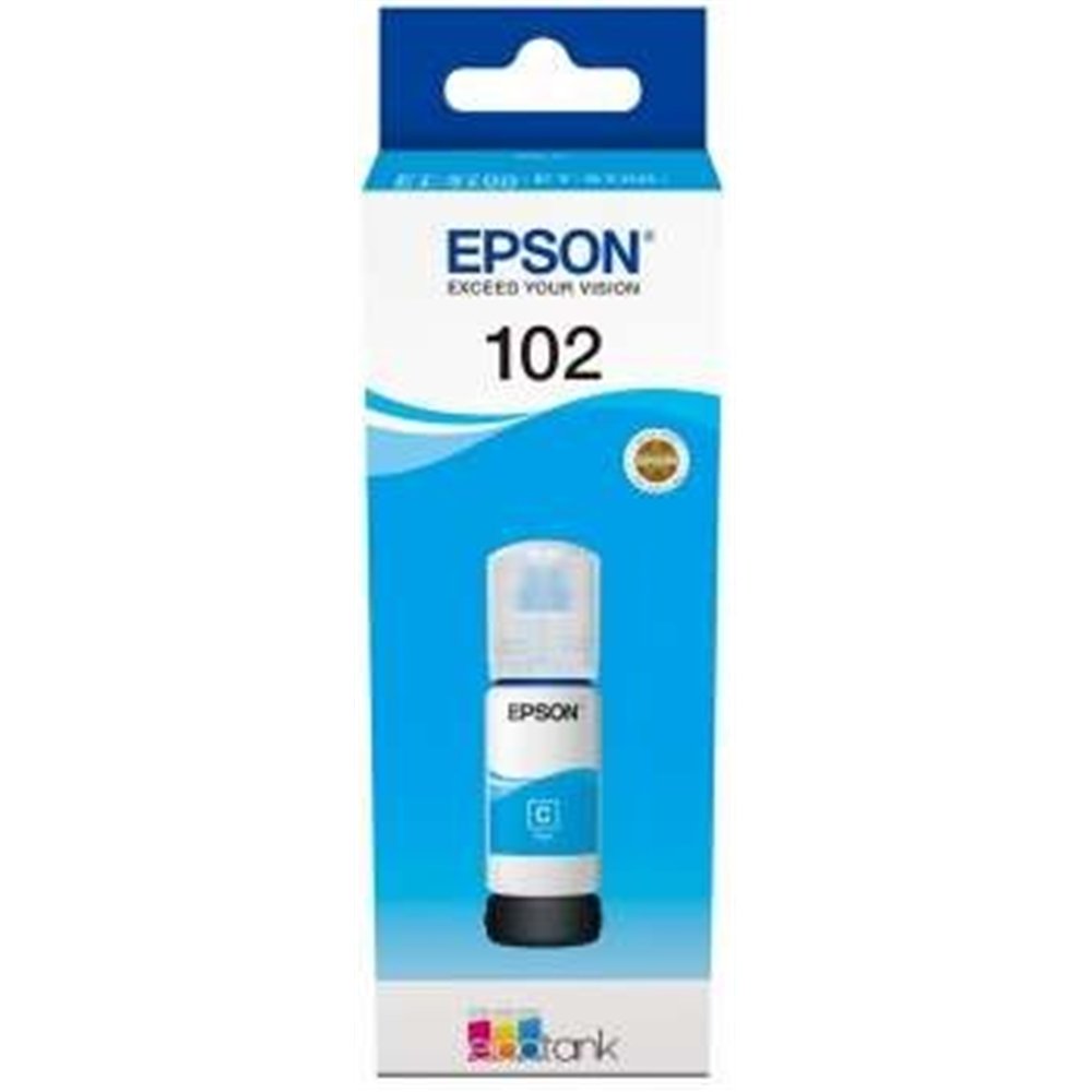 Tinta Epson 2700/2750/3700/3750/4750 Bote 102 Cyan Ecotank Bottle (70ml)