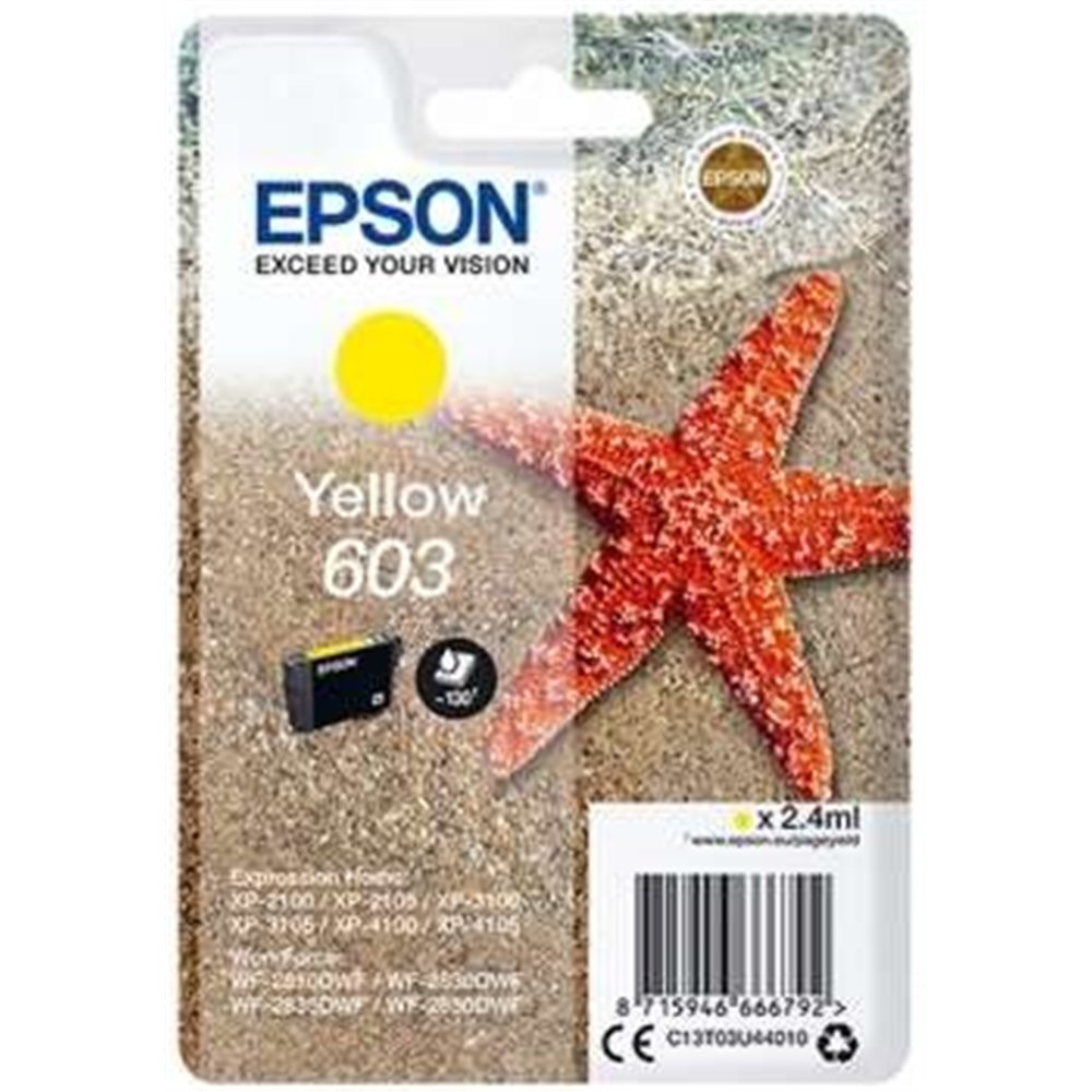 Tinta Epson C13t03u44010 Yellow T03u4 Nº603