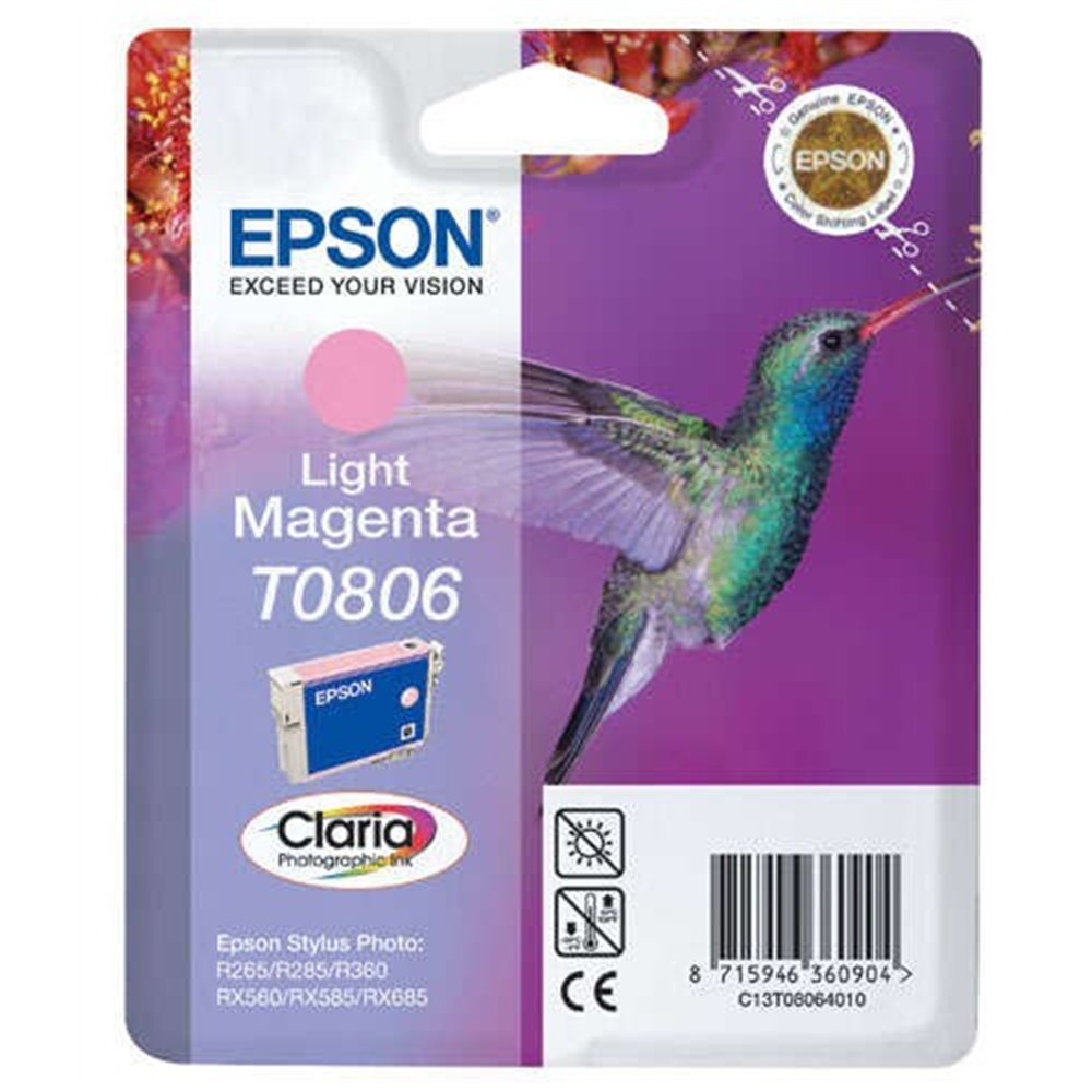 Tinta Epson C13t08064011 Light Magenta T0806