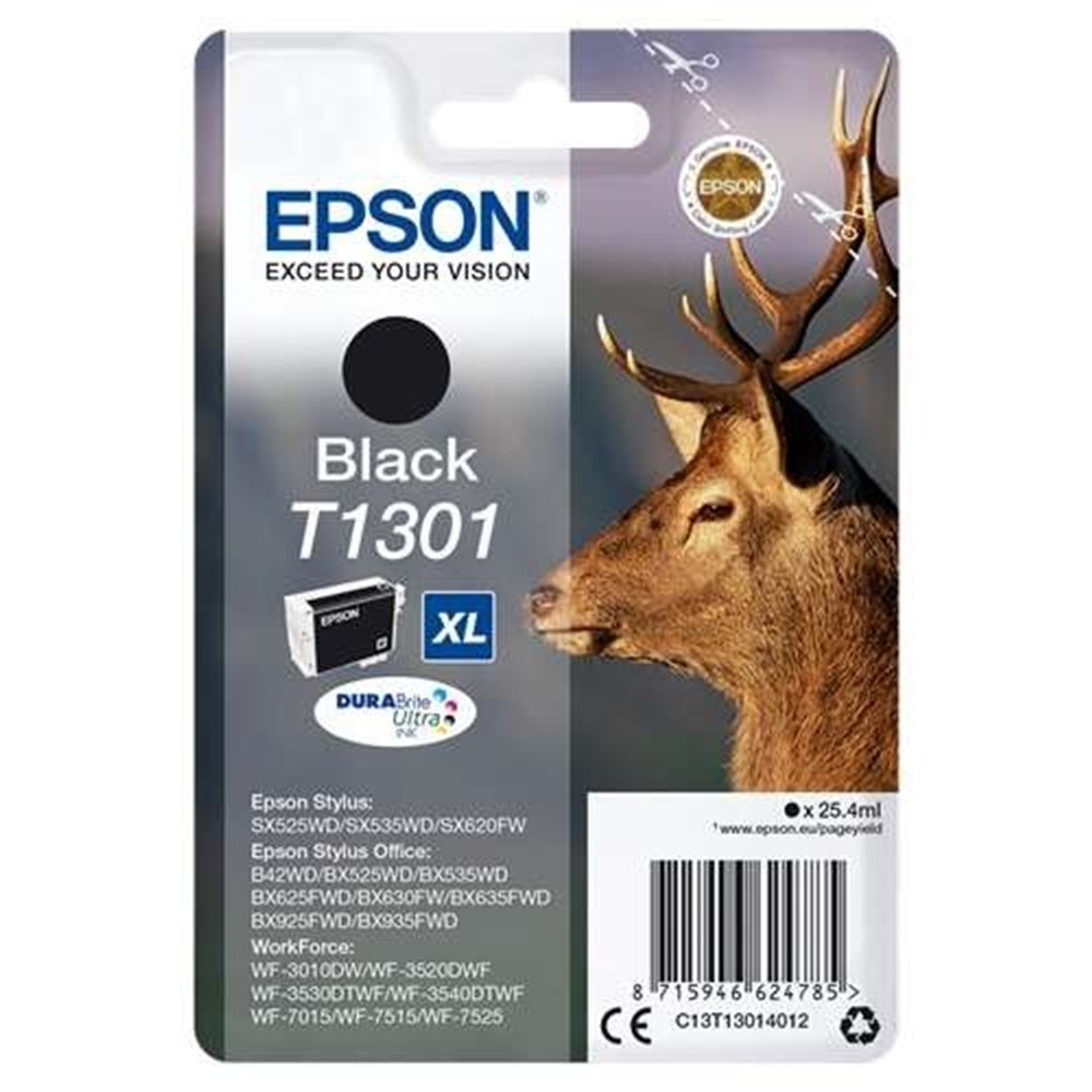 Tinta Epson C13t13014012 Black T1301