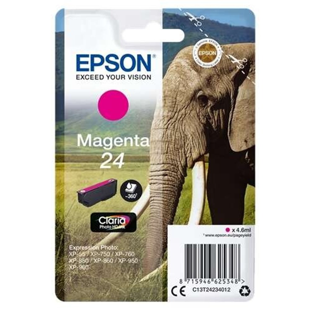 Tinta Epson C13t24234012 Magenta 24