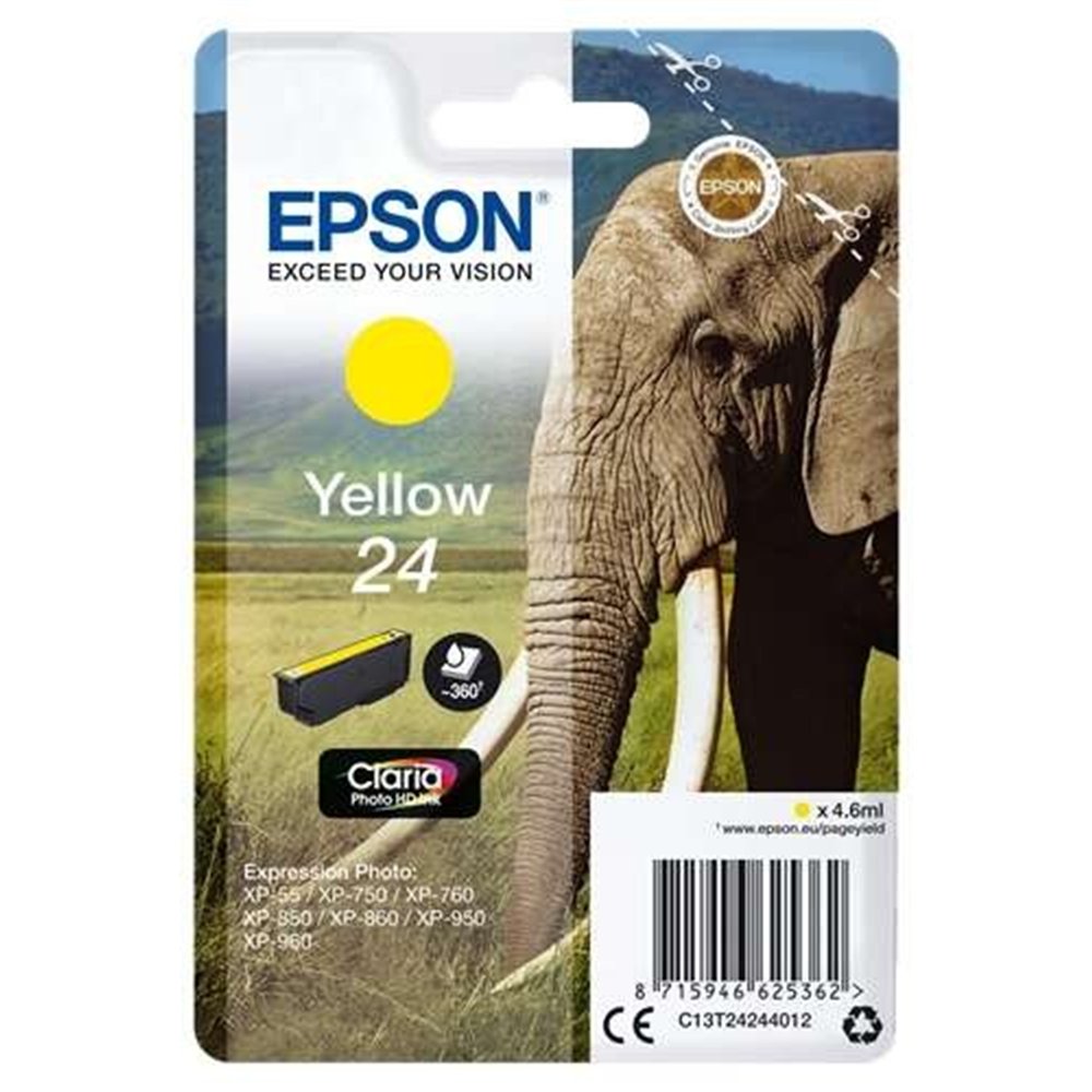 Tinta Epson C13t24244012 Yellow 24