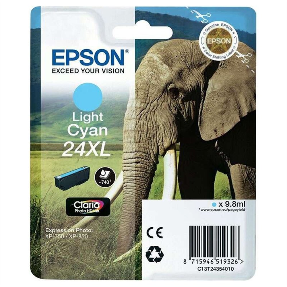 Tinta Epson C13t24354012 Light Cyan T2435 24xl