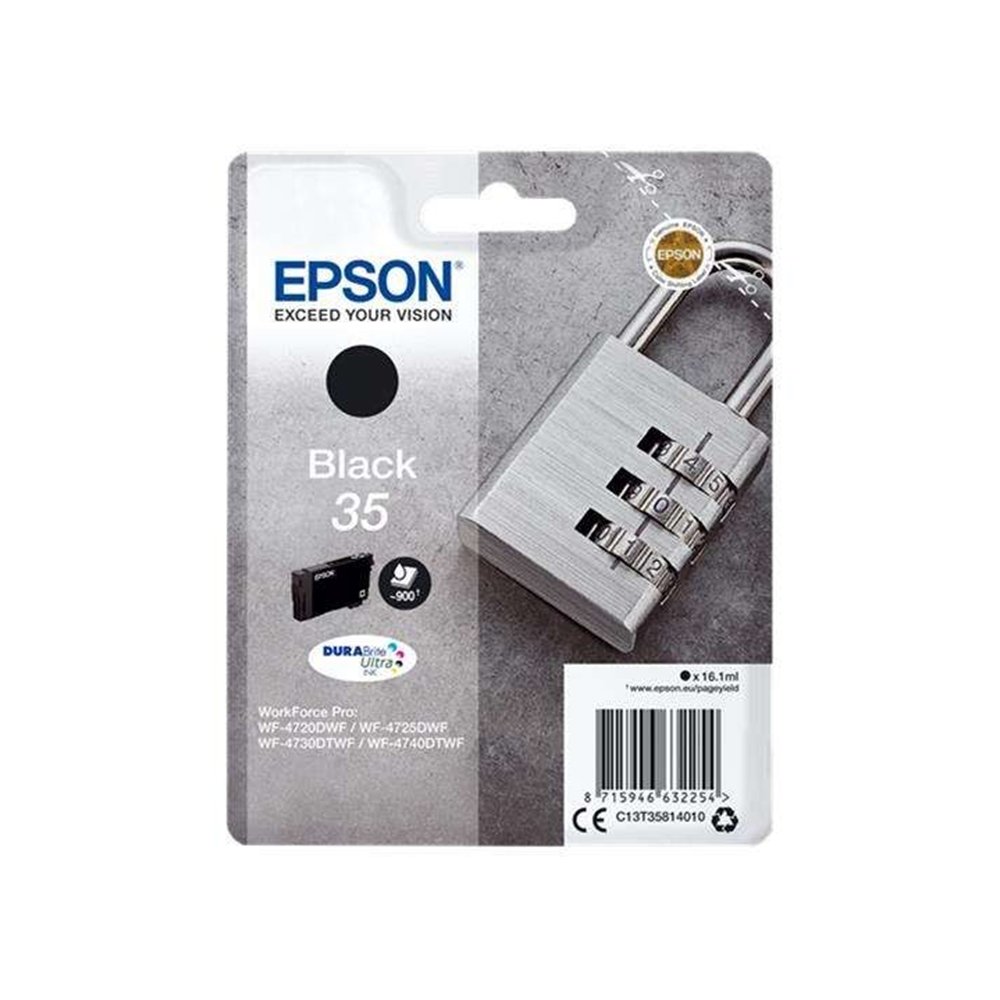 Tinta Epson C13t35814010 Black 35 Durabrite Ultra T3581