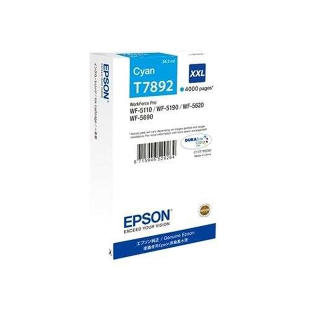Tinta Epson C13t789240 Xxl Cyan T789240 Xxl