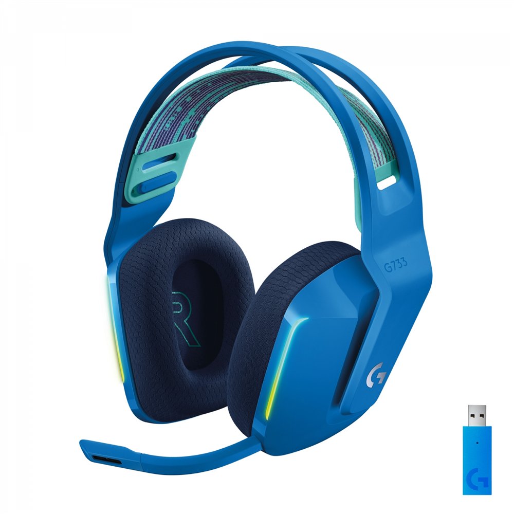 Logitech G733 Blau auf den Kanaren: kabelloses Gaming mit mehr Komfort